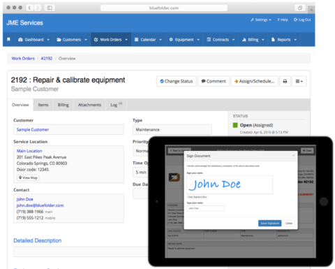 Work Order & Field Service Management Software | BlueFolder