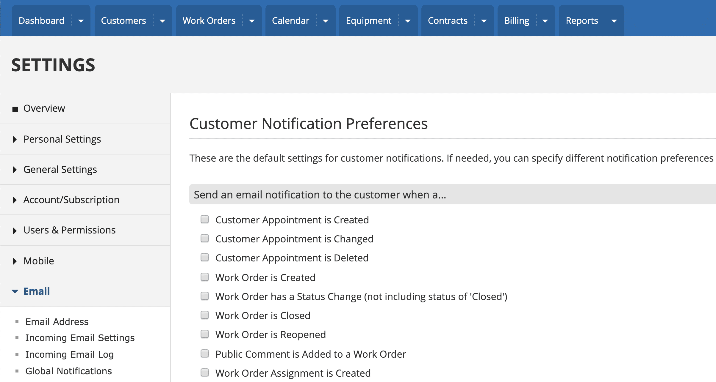 field service customer portal