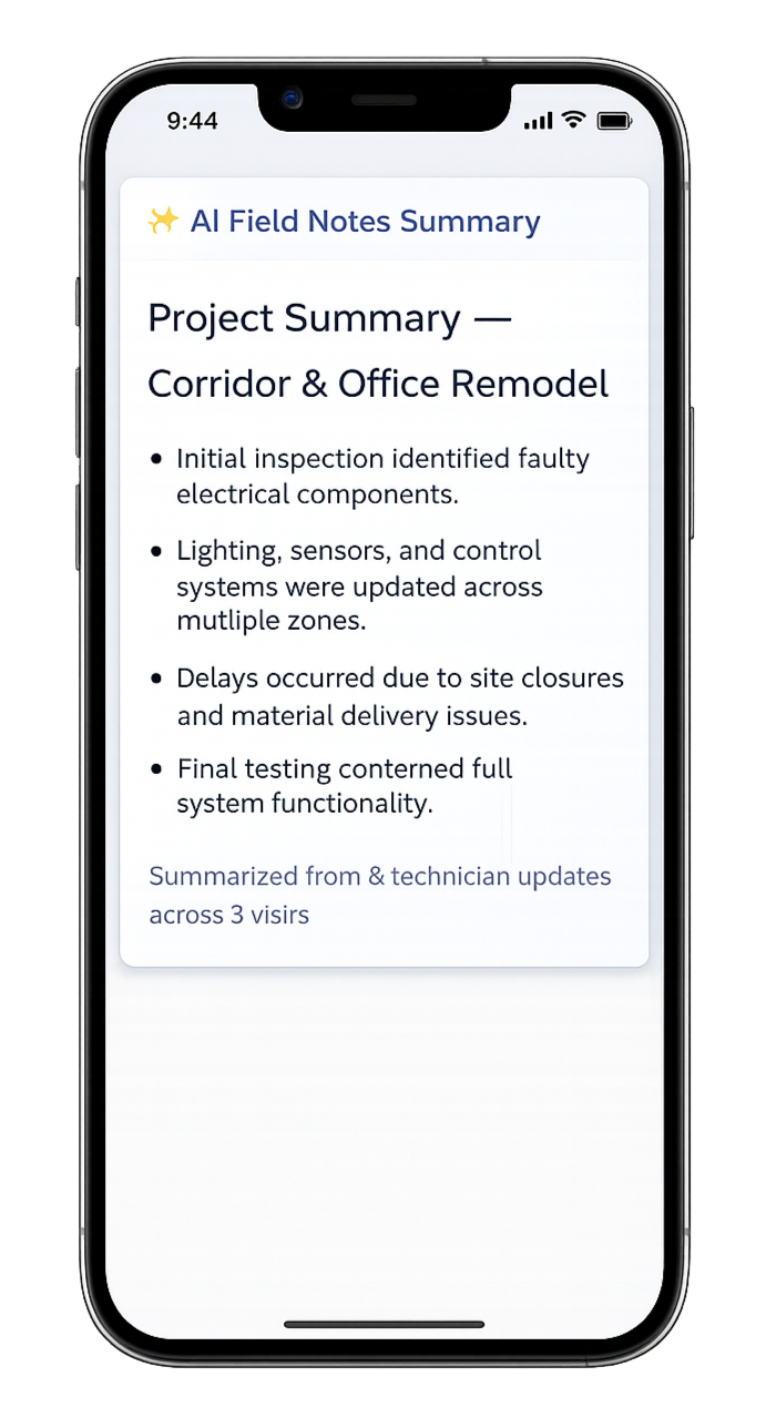 field service invoicing software mockup 2